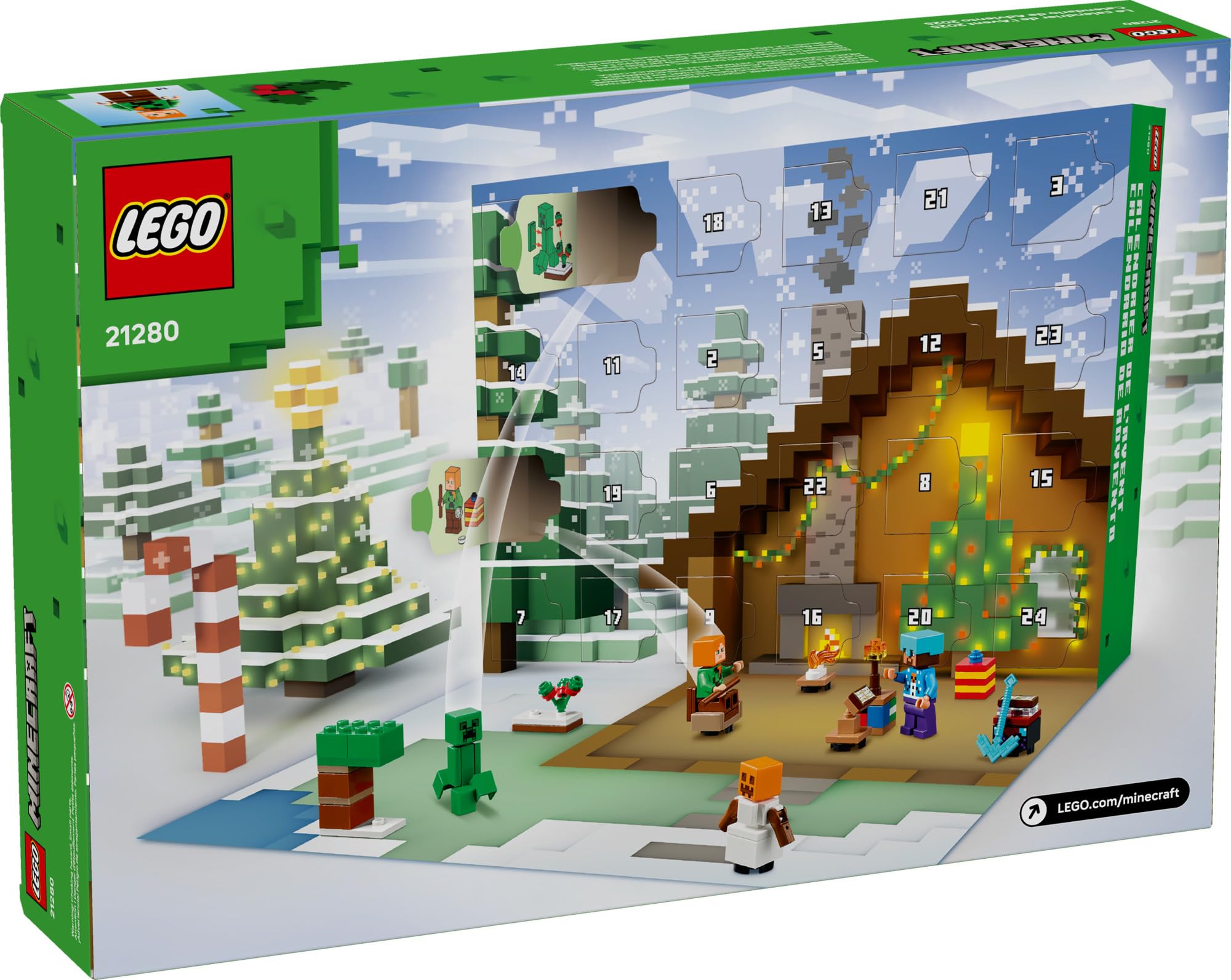 LEGO Minecraft Advent Calendar 2025—accessories and builds fuel hands-on pretend play.