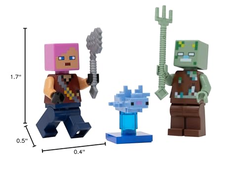 LEGO Minecraft Adventurer combo pack on display to inspire LEGO dioramas