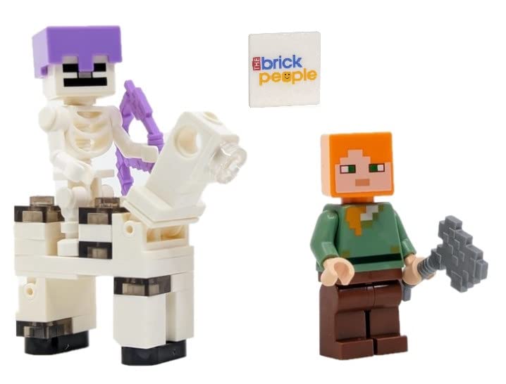 LEGO Minecraft Alex with Skeleton figure ready for imaginative play and display