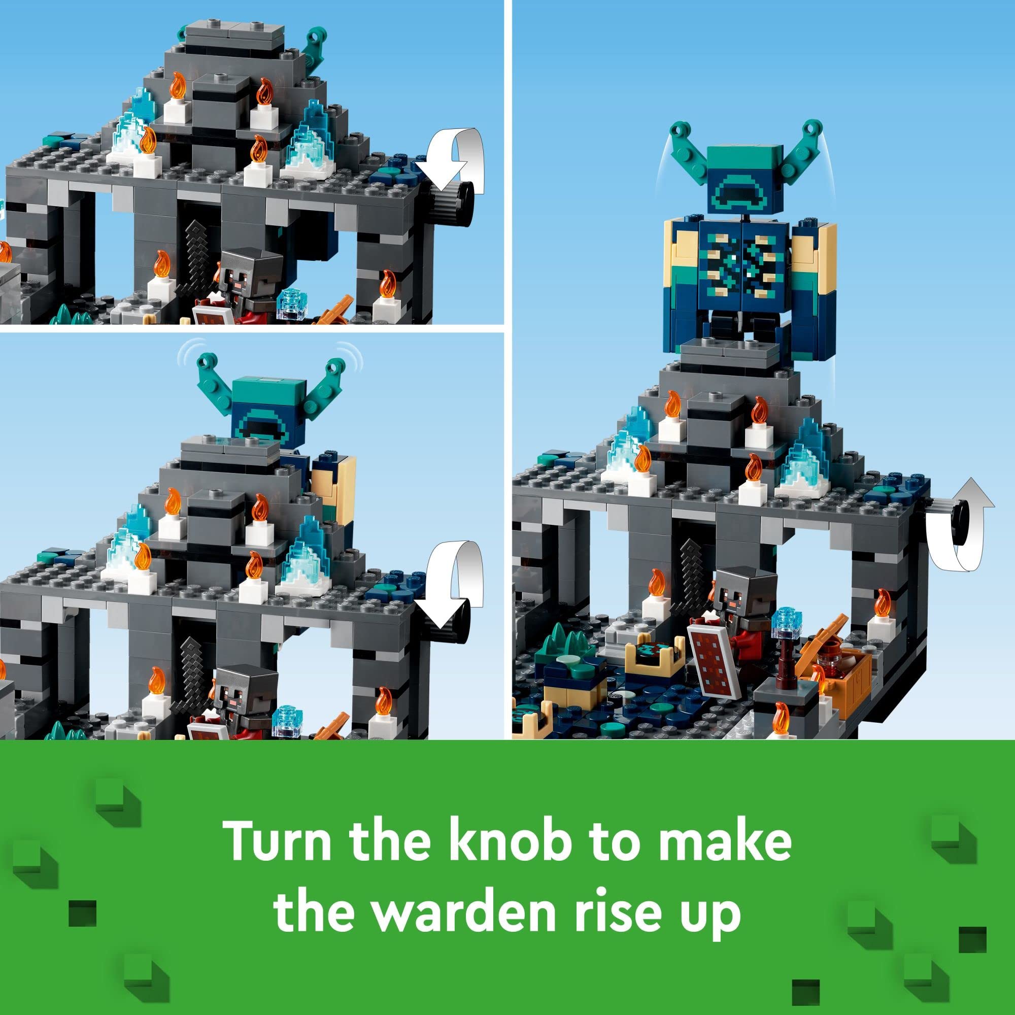 LEGO Minecraft Ancient City exploration invites resource gathering and storytelling