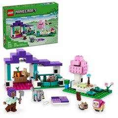 LEGO Minecraft Animal Sanctuary gated play area invites imaginative animal care moments.