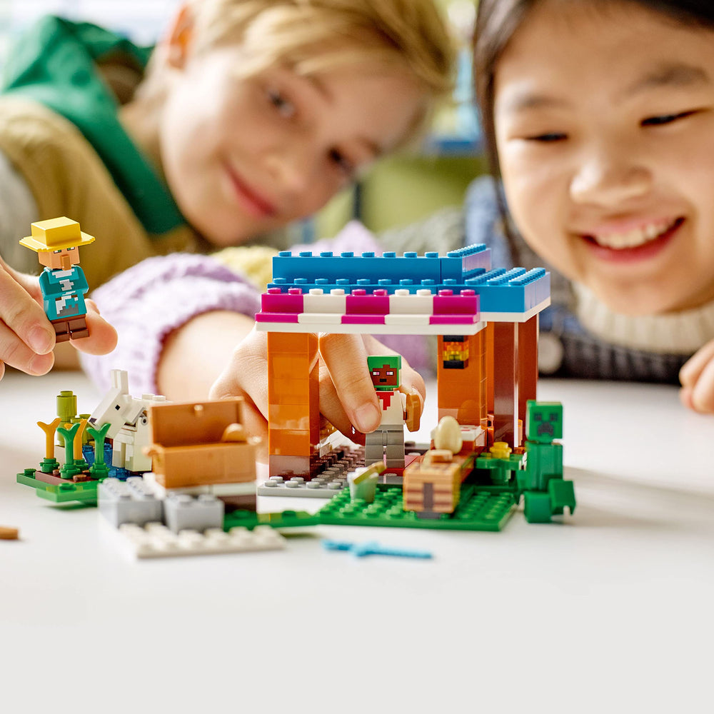 LEGO Minecraft bakery characters and figures for storytelling