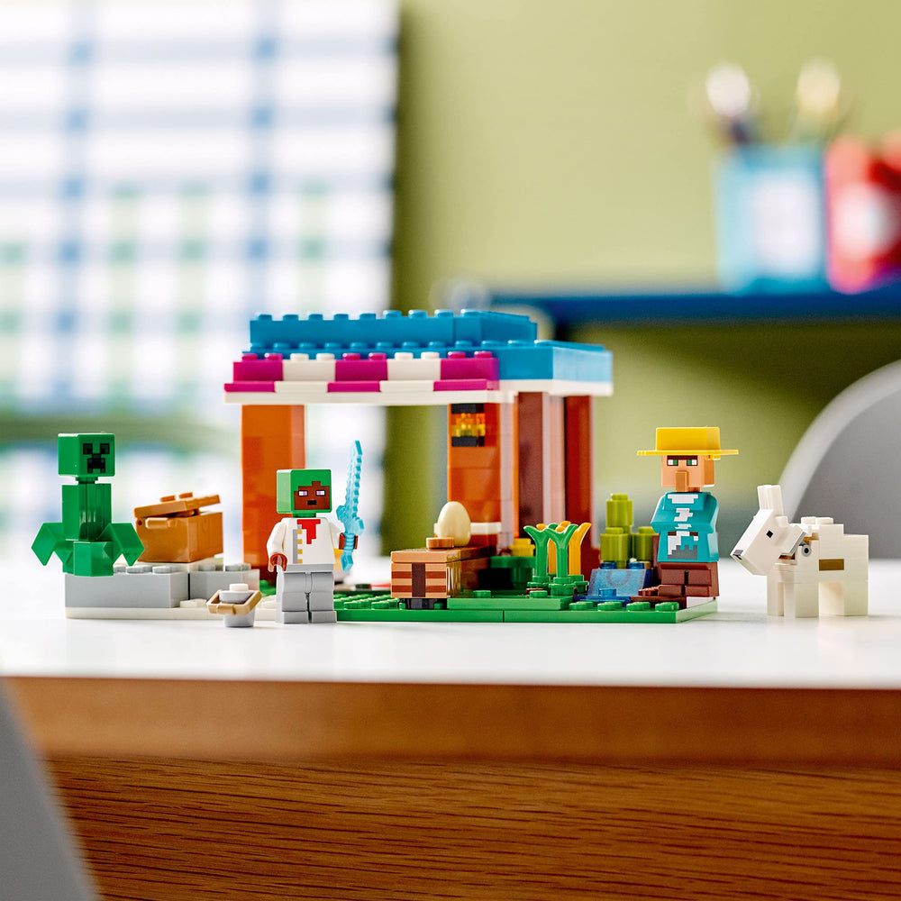LEGO Minecraft bakery modular layout for endless rebuilds