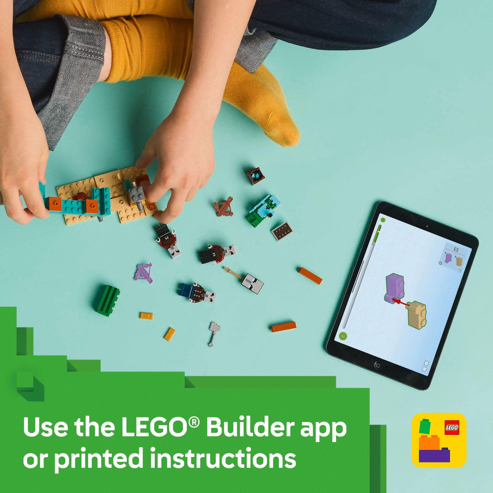 LEGO Builder app view shows 3D model exploration