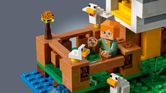 LEGO Minecraft The Chicken Coop measures 4in high, 5in wide to show compact size