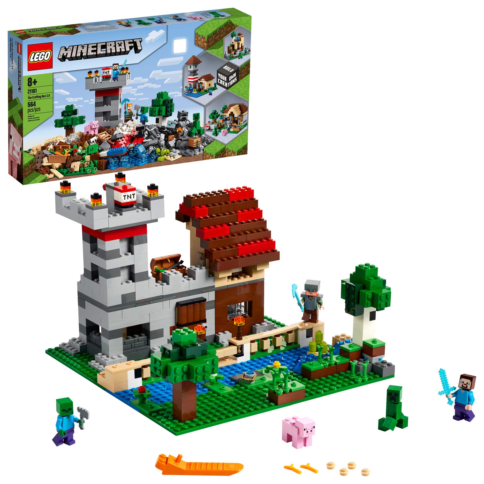 LEGO Minecraft The Crafting Box 3.0 castle playset for imaginative building