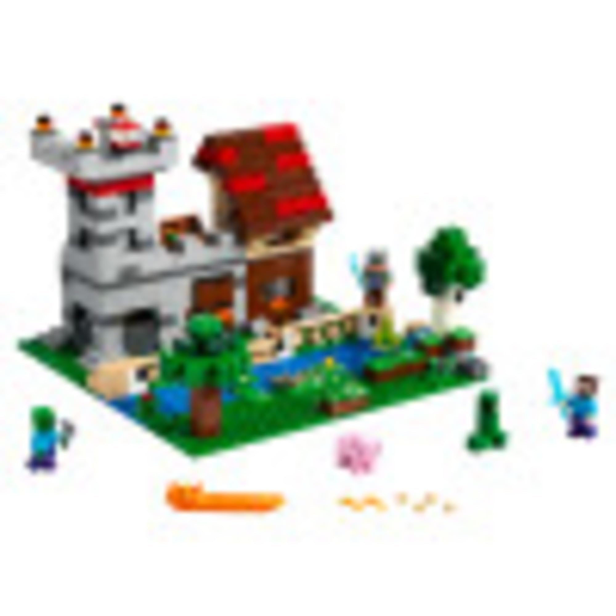 LEGO Minecraft The Crafting Box 3.0 farm builds for cooperative play