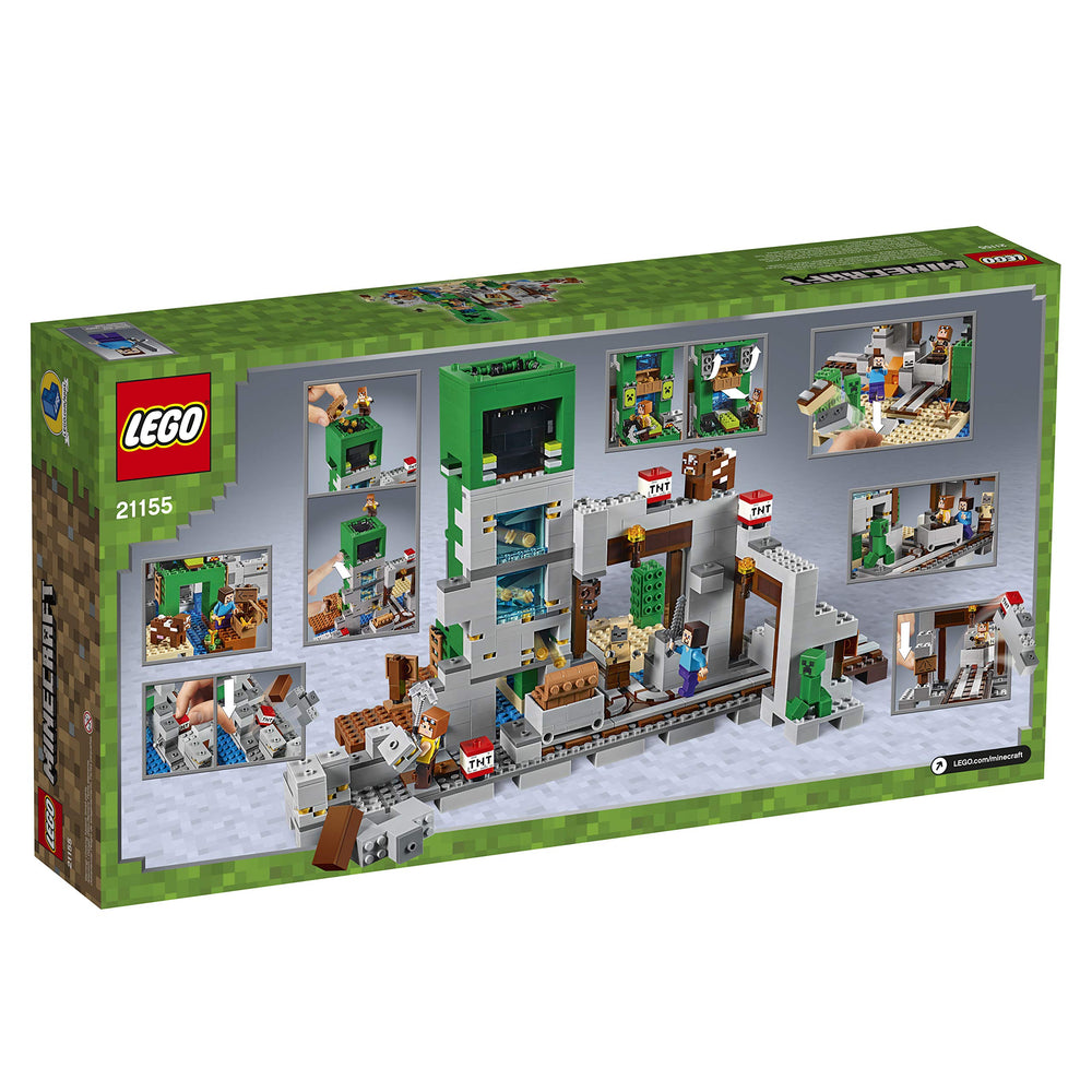 LEGO Minecraft The Creeper Mine 21155 giant Creeper statue gold storage