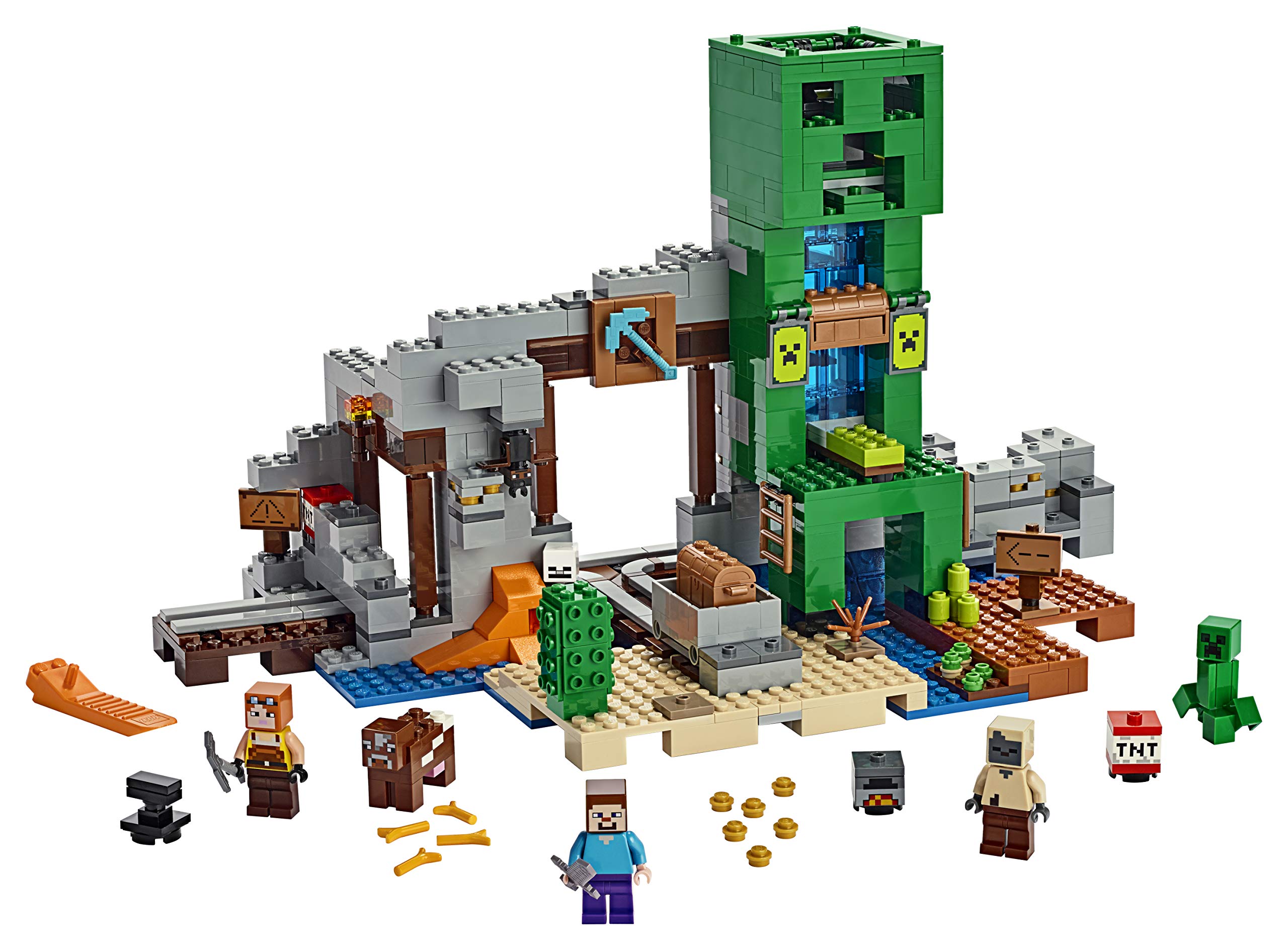LEGO Minecraft The Creeper Mine 21155 minifigures for imaginative adventures