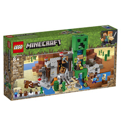 LEGO Minecraft The Creeper Mine 21155 shelter with bed, anvil and oven