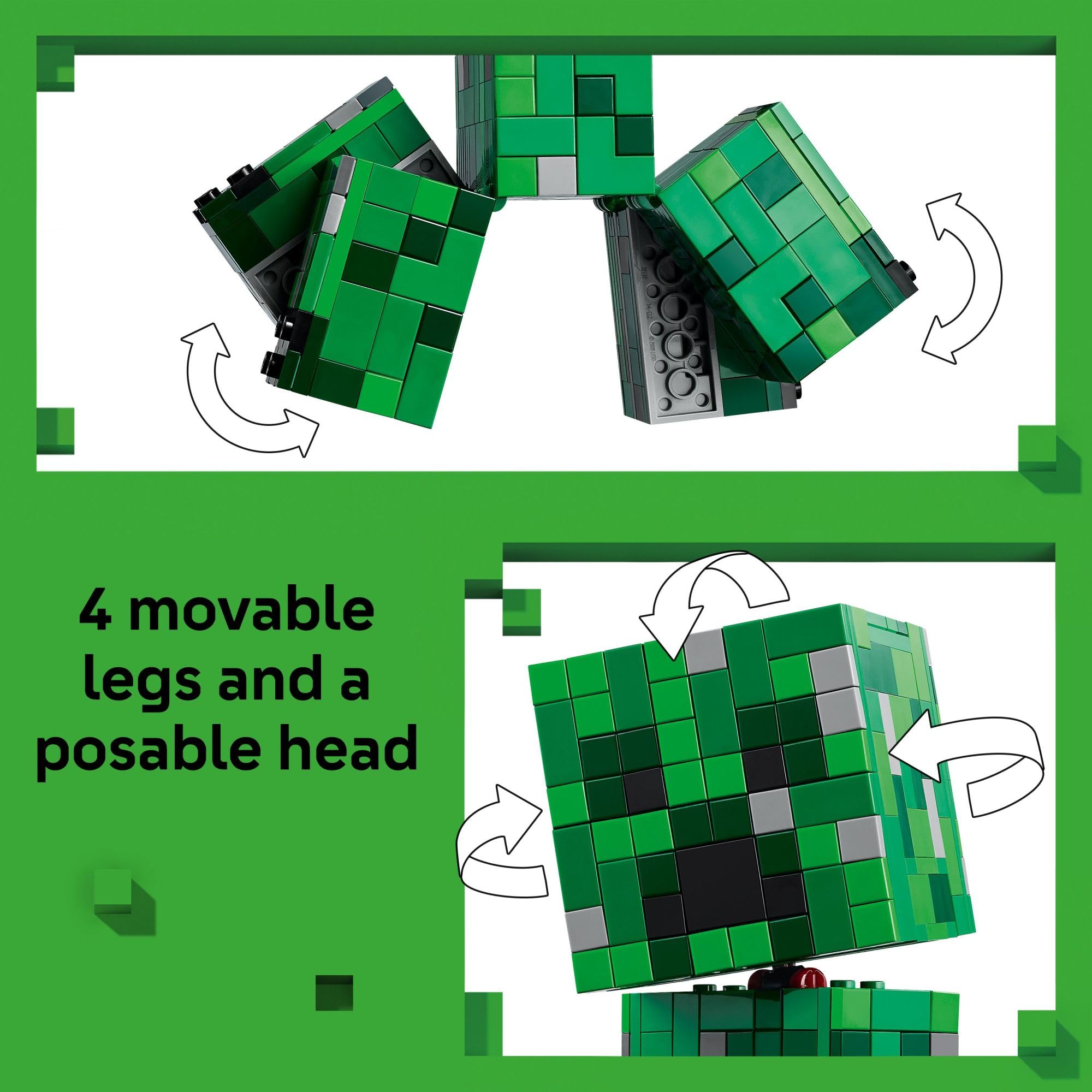 Poseable legs enable dynamic action poses during play.