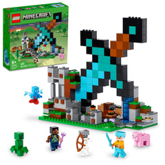 LEGO Minecraft Diamond Sword Outpost base for epic adventures and display