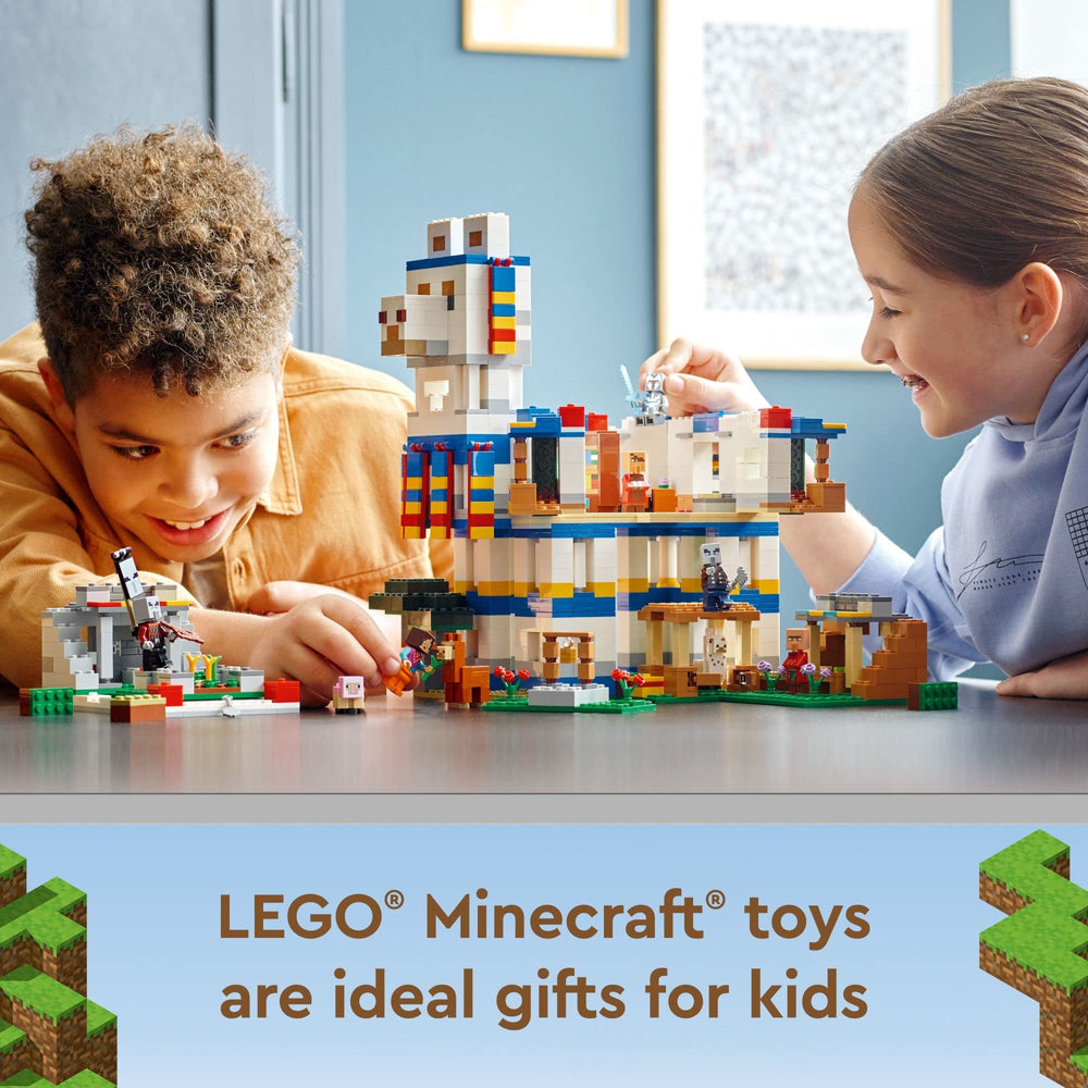 LEGO Minecraft display-ready village promotes collection and decorative display