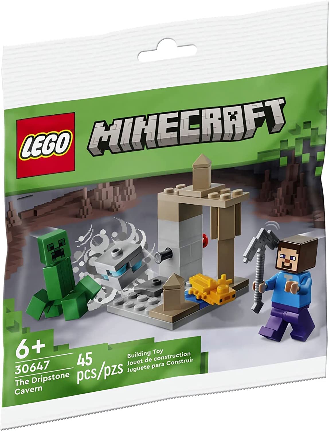 LEGO Minecraft Creeper with detonator for dynamic story moments
