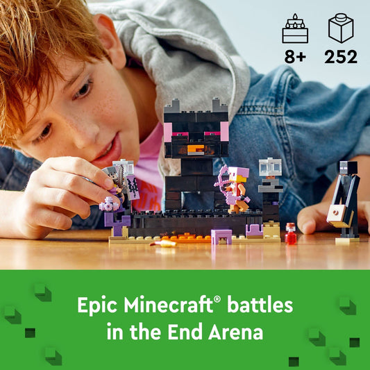 Ender Dragon figure from LEGO Minecraft End Arena for epic battles