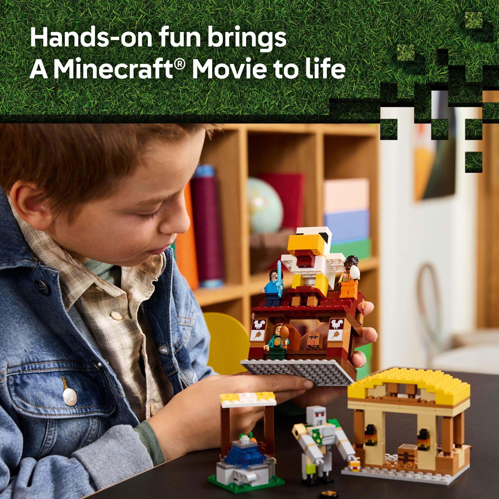 lego minecraft exploding fountain – dramatic feature for display and action.