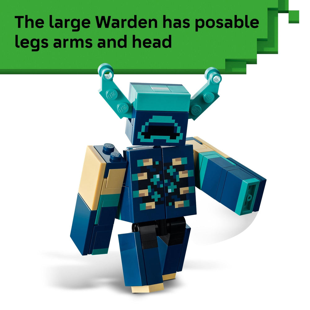 LEGO Minecraft exploding TNT function creates interactive surprises during play.