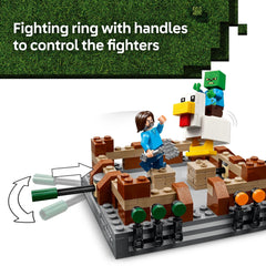 LEGO Minecraft Garrett figure ready for action scenes