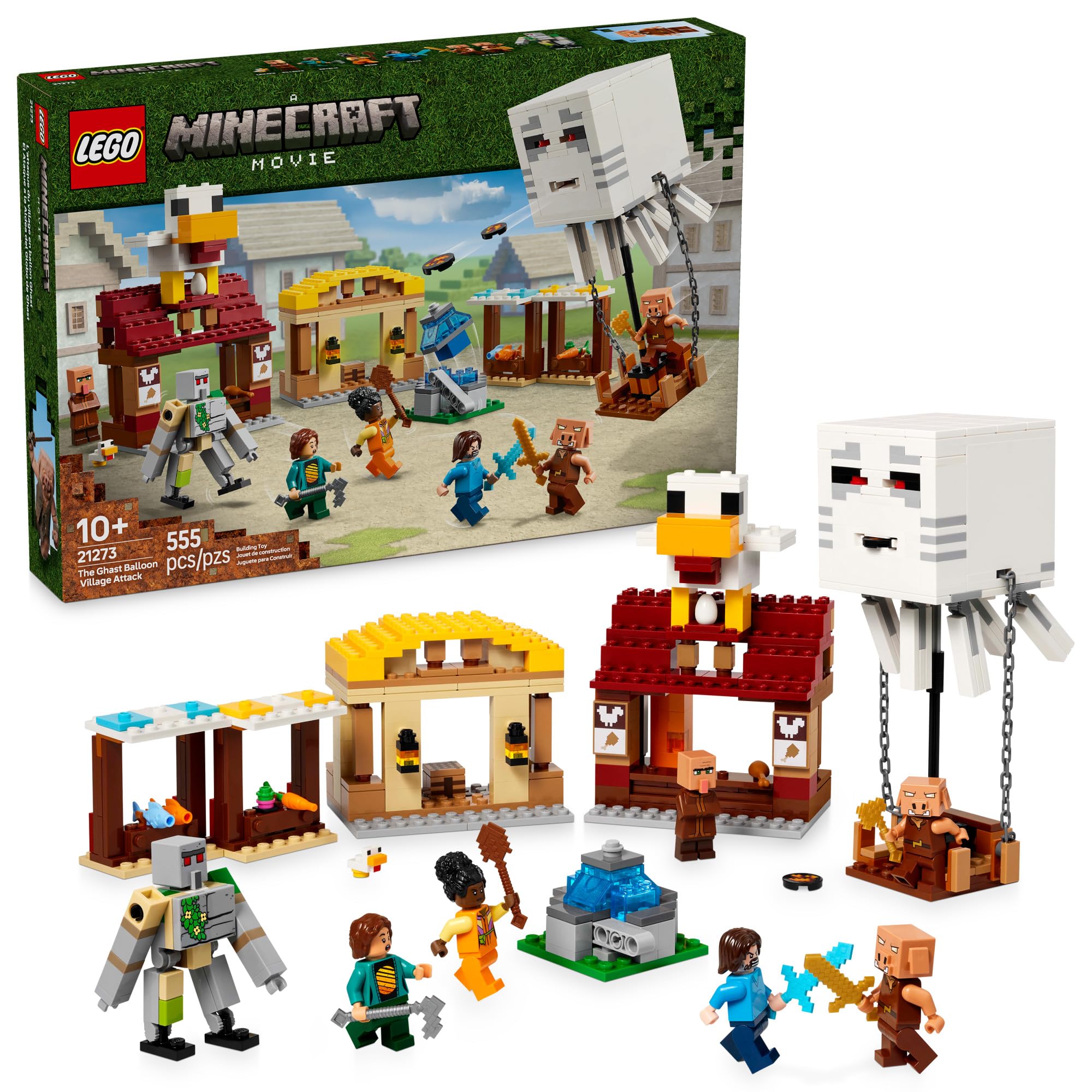 lego minecraft ghast balloon – vibrant centerpiece for imaginative play.