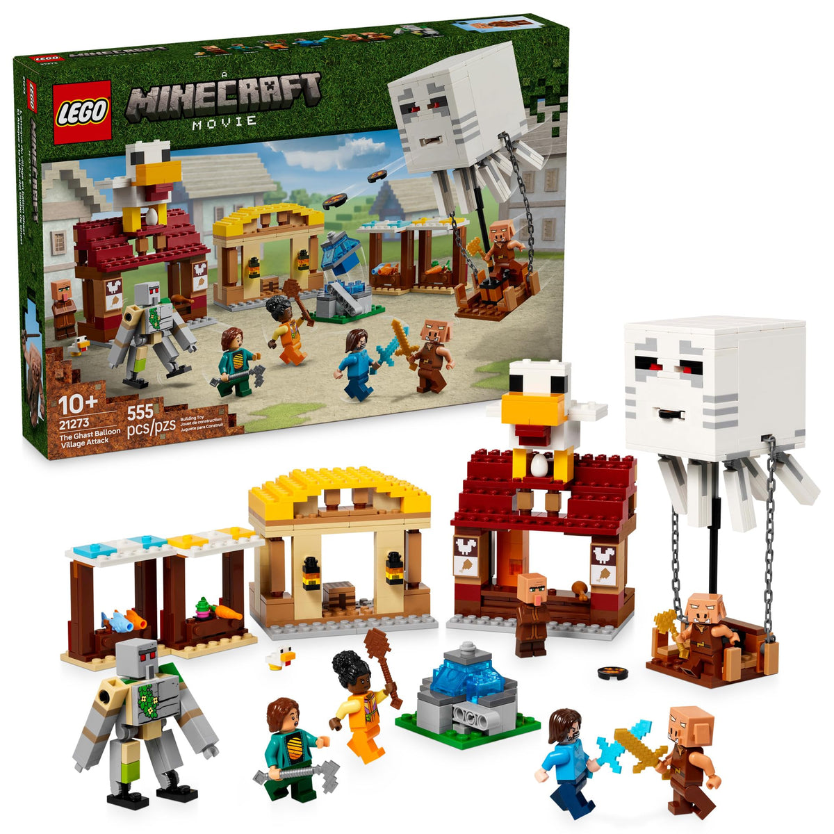 lego minecraft ghast balloon – vibrant centerpiece for imaginative play.