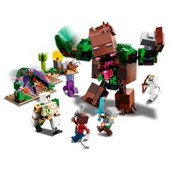 LEGO Minecraft Jungle Abomination 21176 articulated plant with grabbing petals.