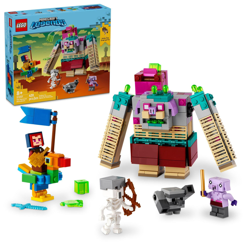 LEGO Minecraft Legends Devourer Showdown figure encourages imaginative play and storytelling.