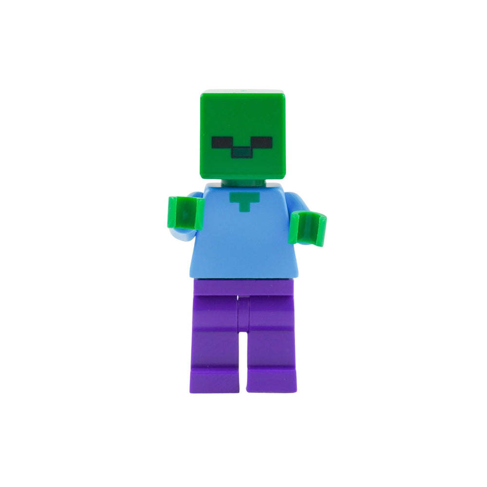 Loose LEGO Minecraft pieces ready to build without packaging.
