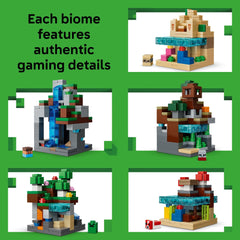LEGO Minecraft Mini Biomes mushroom fields with coral reef and shipwreck