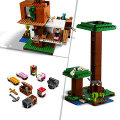 LEGO Minecraft Modern Treehouse figures showcase authentic game-inspired characters