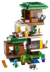 LEGO Minecraft Modern Treehouse interior library enables quiet reading scenes
