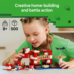 LEGO Minecraft Mooshroom House mooshroom figures and barnyard elements for imaginative scenes