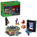 LEGO Minecraft Nether & End Portal Journey set with hero figure for imaginative adventures.