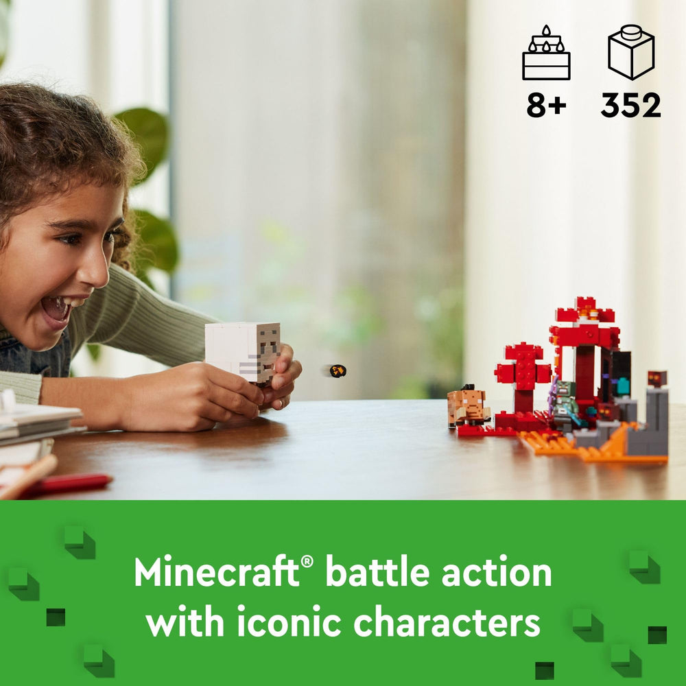 LEGO Minecraft Orc Warrior figure for epic imaginative battles.