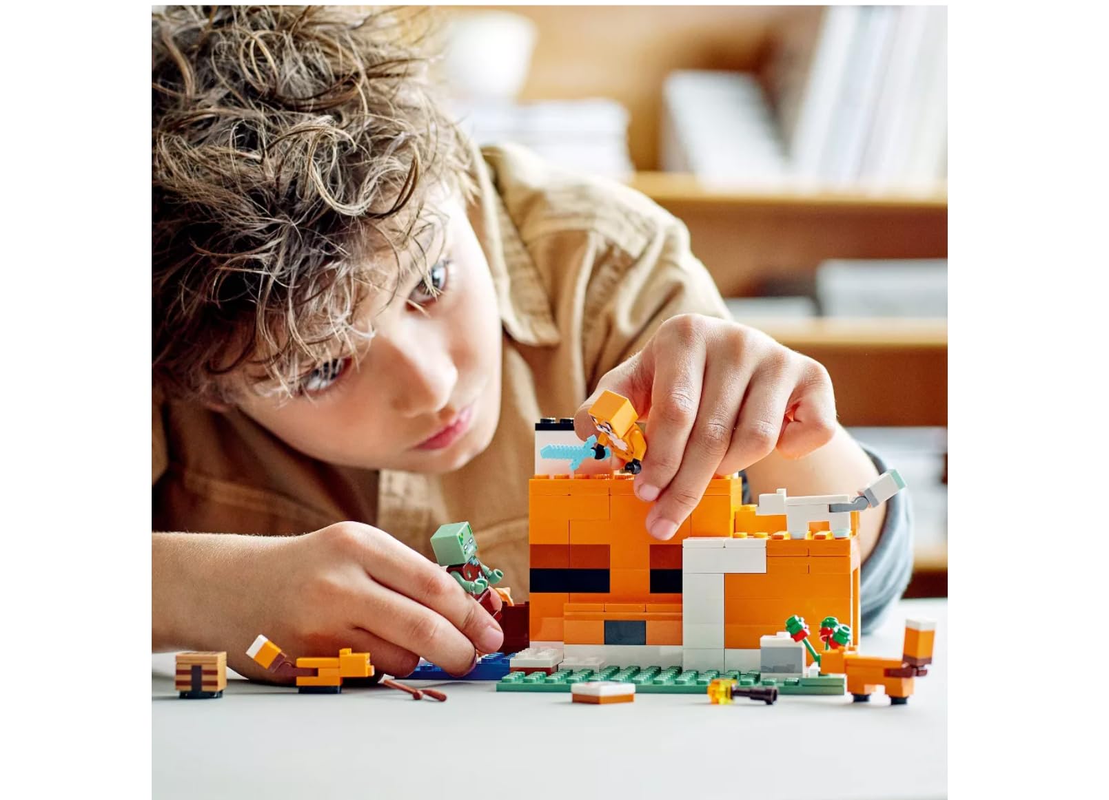 LEGO Minecraft Overworld Adventures Pack Steve figure supports classic Minecraft storytelling