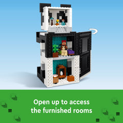 LEGO Minecraft Panda Haven includes explorer and skeleton figures for action-packed scenes.