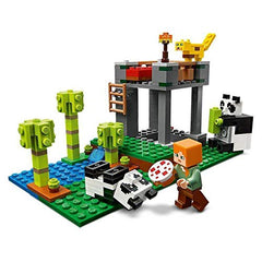 LEGO Minecraft Panda Nursery baby panda poseable supports storytelling and pretend play.