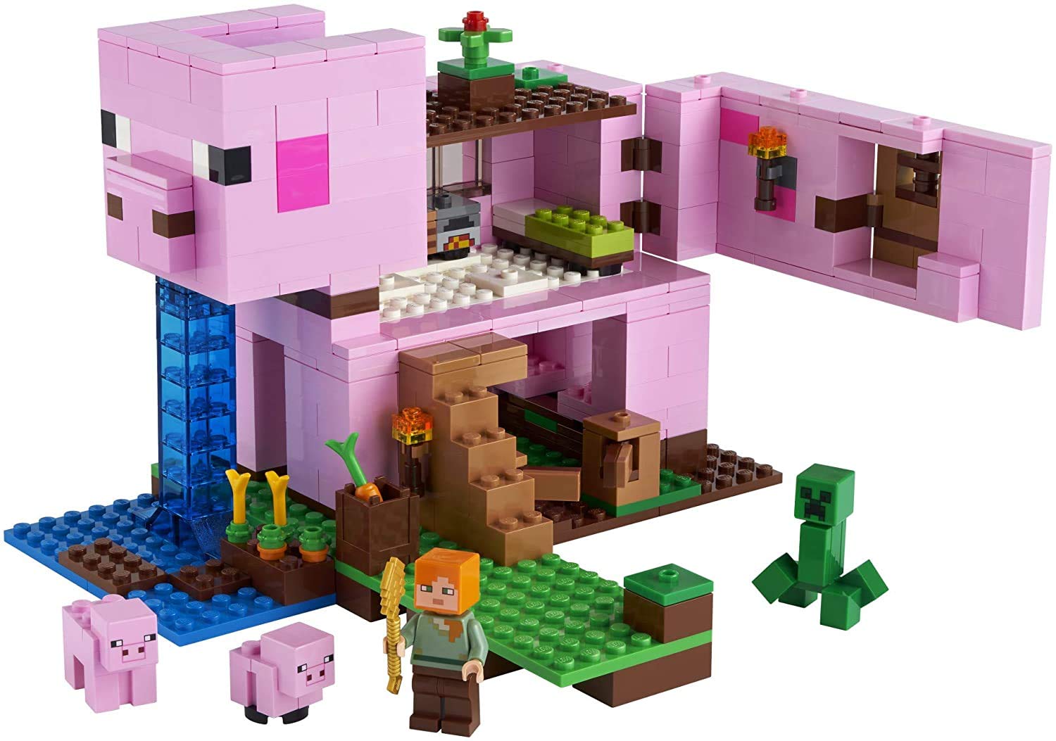 Head-room detaches for flexible pig house layouts in play sessions