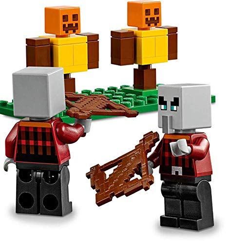 LEGO Minecraft tent gear setup for immersive field campsite play