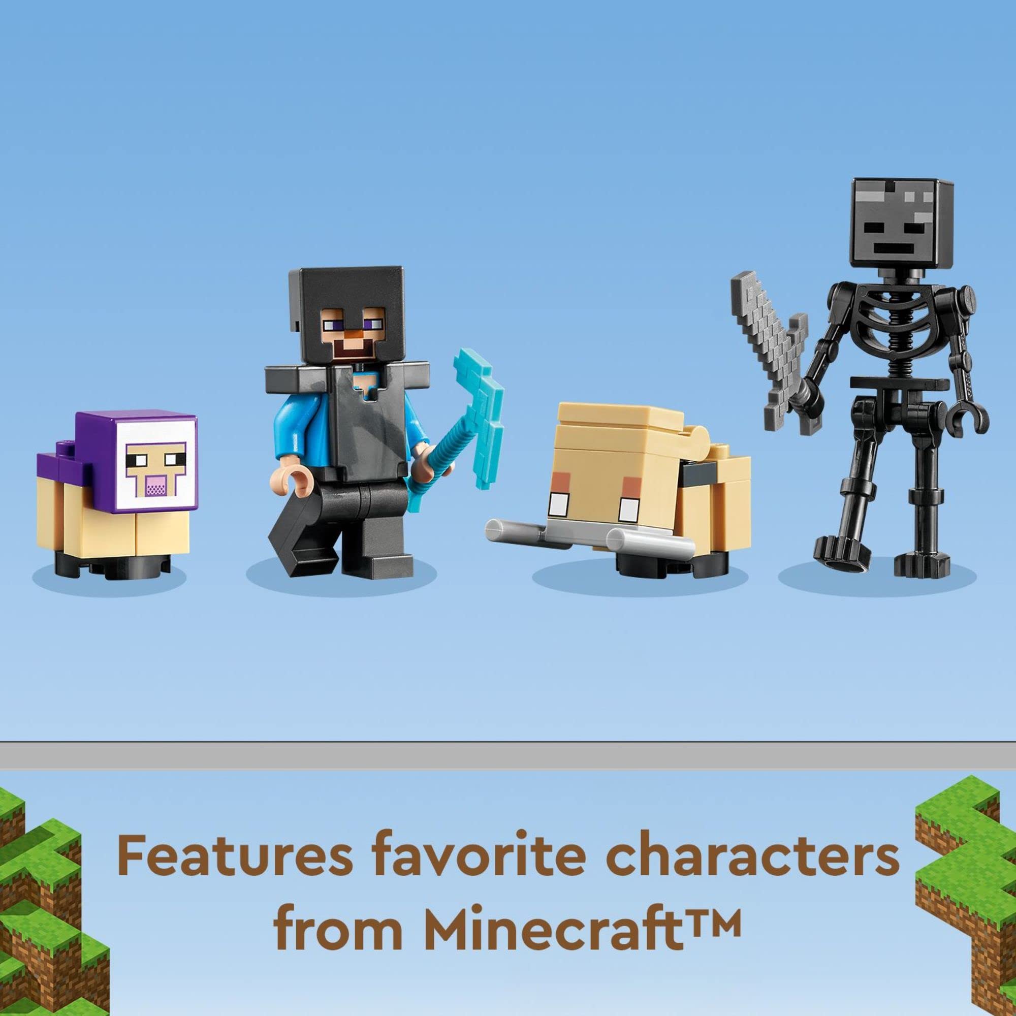 LEGO Minecraft The Ruined Portal obsidian mining action repairs portal