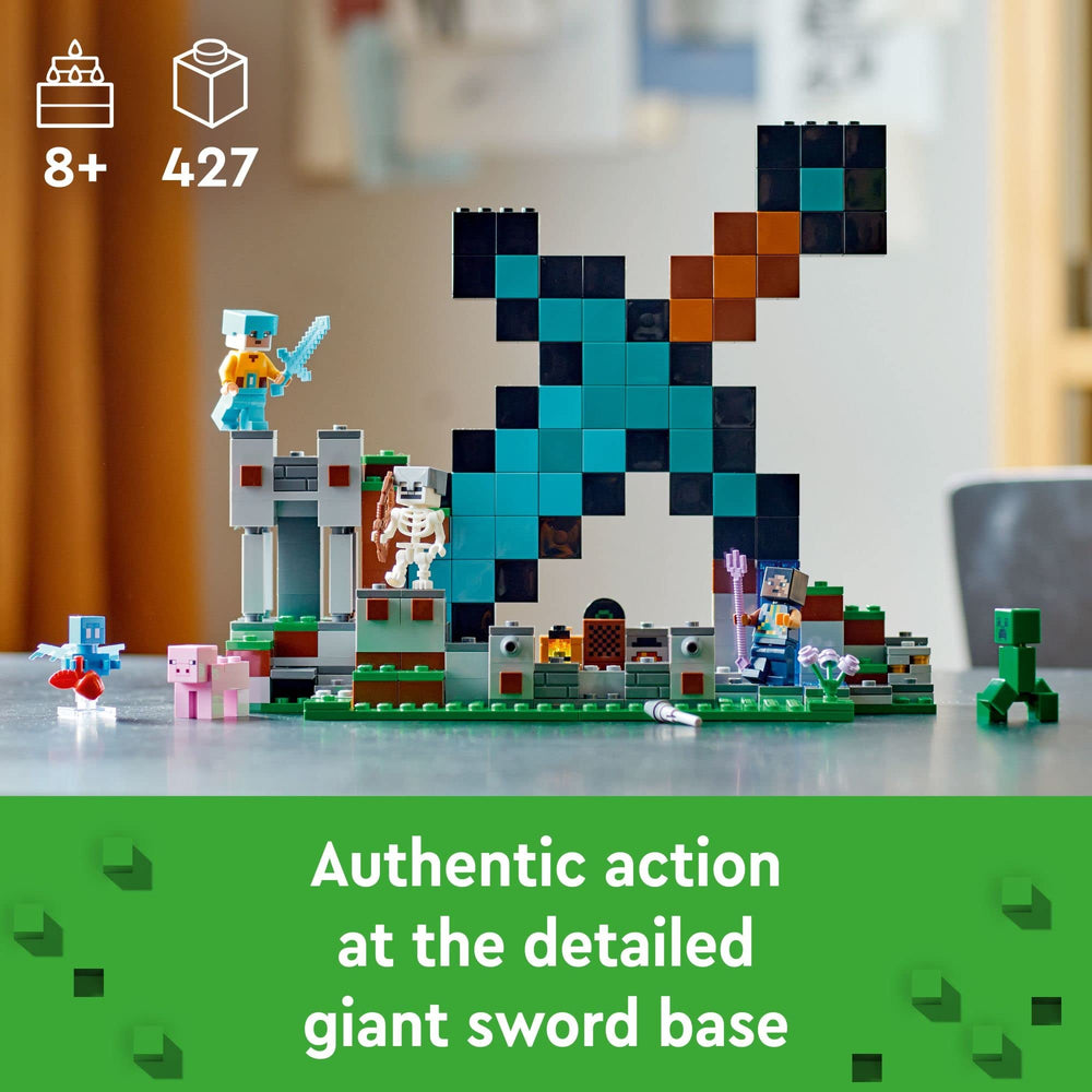 LEGO Minecraft Sentinel Soldier figure ready for action-packed play battles
