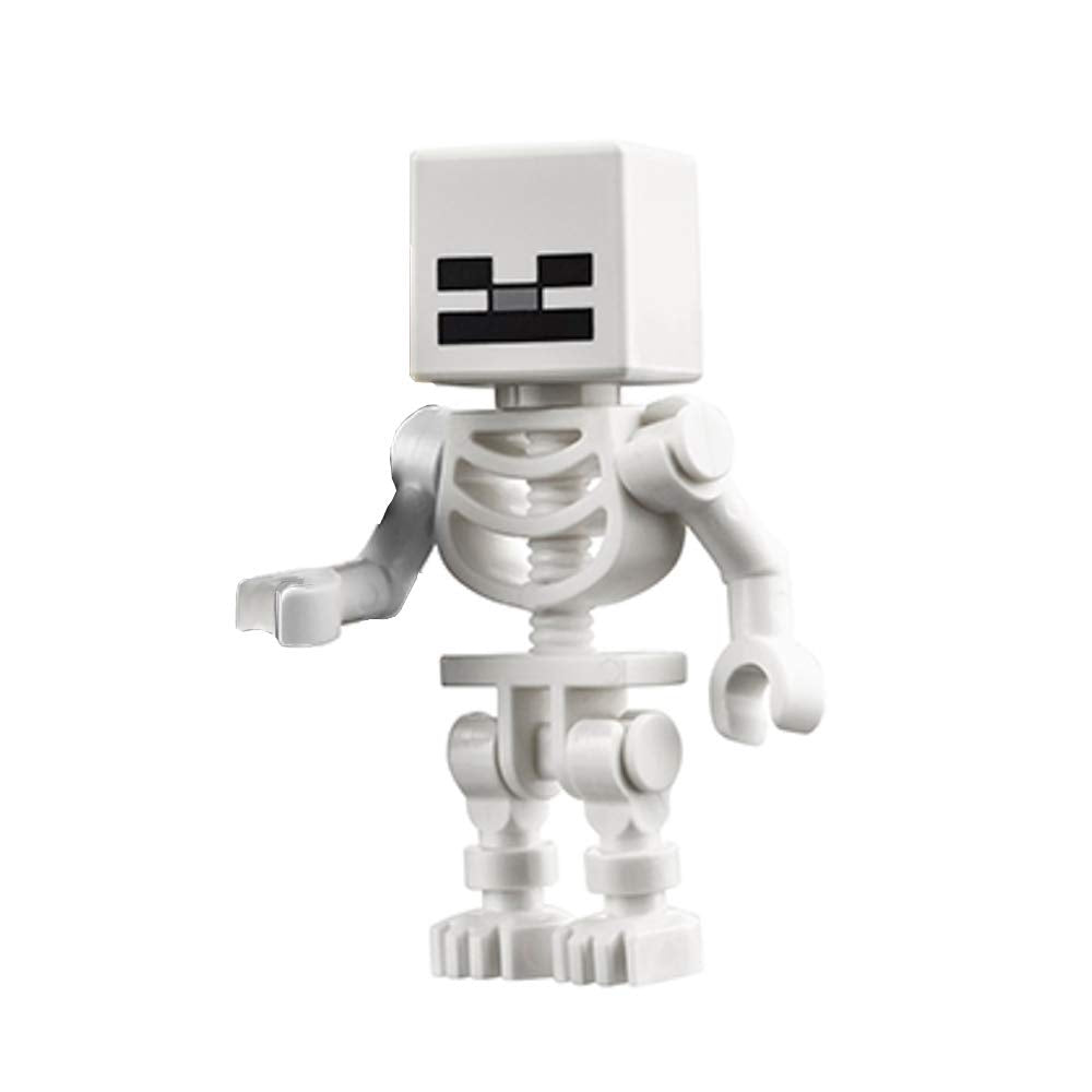 LEGO Minecraft Skeleton loose pieces ready to assemble for imaginative building.