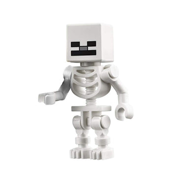 LEGO Minecraft Skeleton loose pieces ready to assemble for imaginative building.