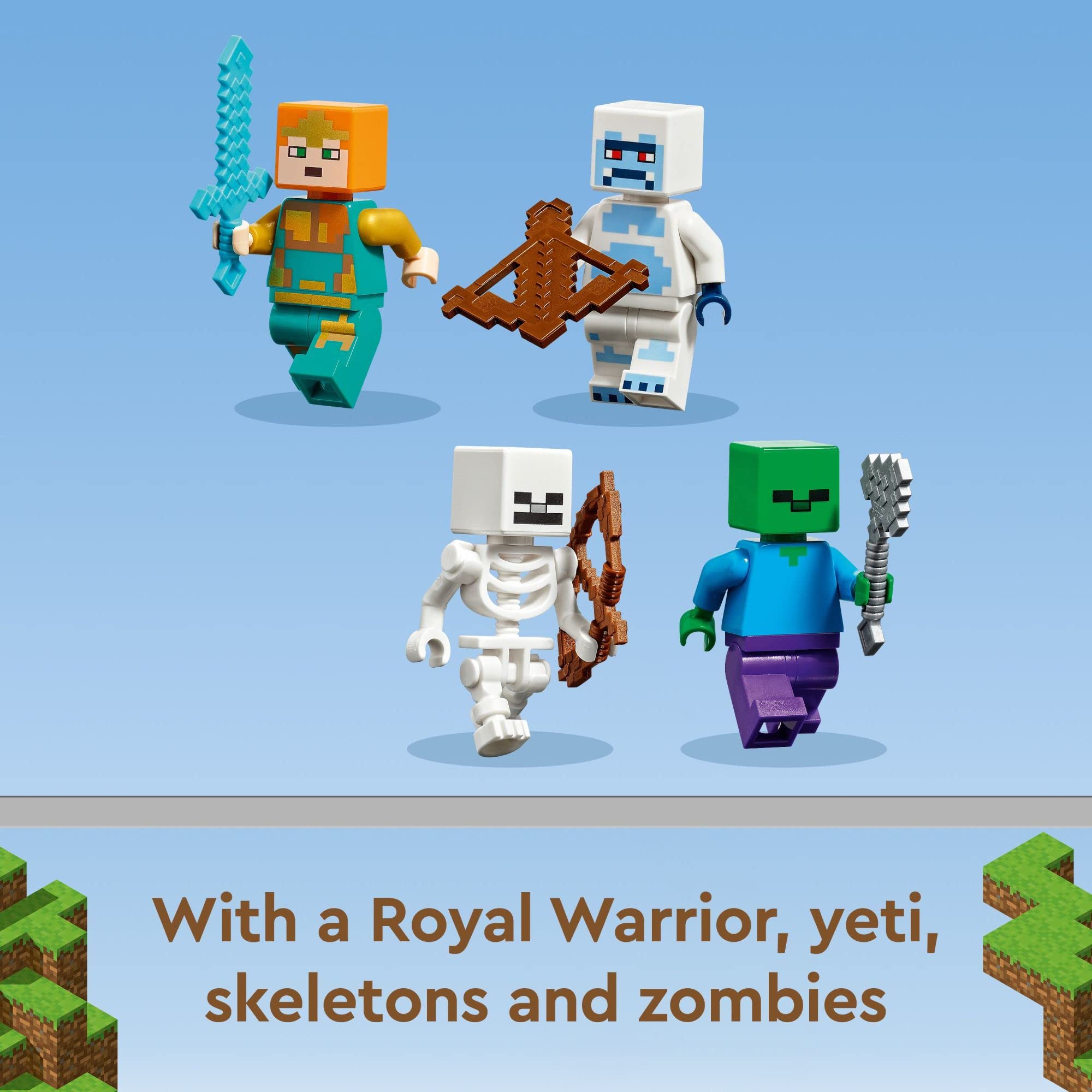 Zombie figures in The Ice Castle enable tense confrontations