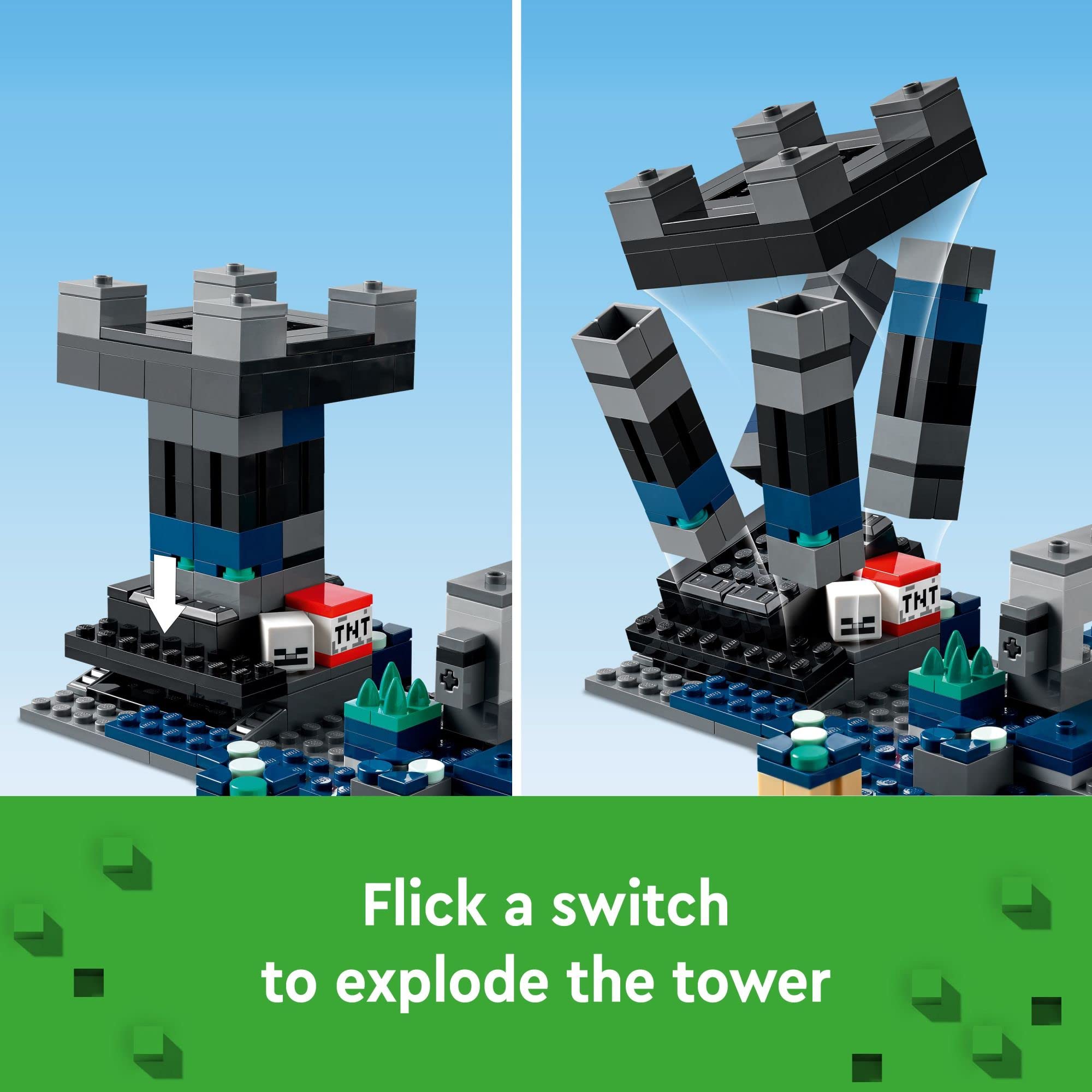 LEGO Minecraft Treasure Chest with items enhances reward discovery during pretend play