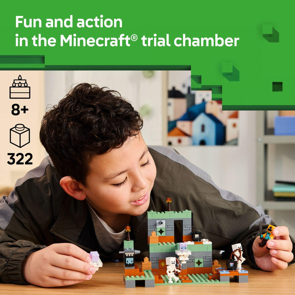 LEGO Minecraft Trial Chamber wall missiles detail for action scenes.
