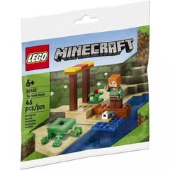 LEGO Minecraft Turtle Beach Polybag 30432: turtle figure on sandy bricks for quick creative fun