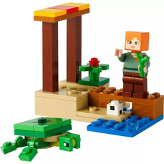 LEGO Minecraft Turtle Figure Closeup 30432: detailed turtle figure for display and imagination