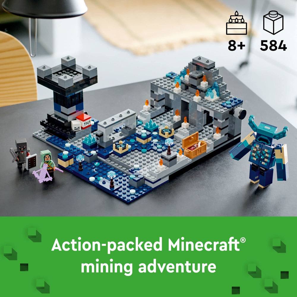 LEGO Minecraft Warden action figure rise adds surprise battle moments in adventures