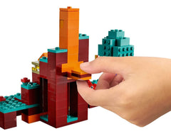 LEGO Minecraft Warped Forest 21168 lava river scene sparks exploration and risk-taking