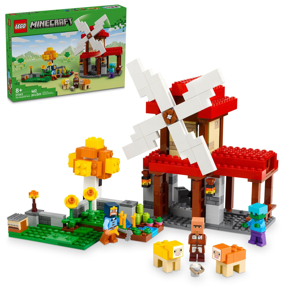 LEGO Minecraft Windmill Farm assembly promotes creative play for kids.